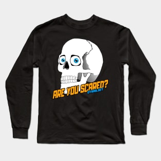 SCARED SKULL Long Sleeve T-Shirt